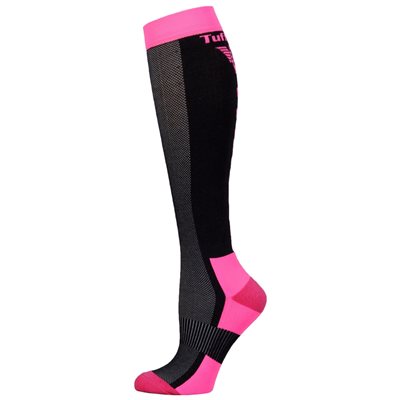 Tuffrider Ventilated Neon Socks - Pink