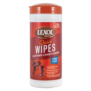 Lingettes Conditionneur pour le Cuir Lexol Quick-Wipes 