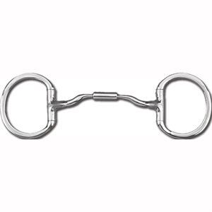 Myler level 2 Eggbutt without Hooks with Stainless Steel Low Port Comfort Snaffle 
