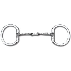 Myler level 1 Eggbutt without Hooks with Stainless Steel French Link Snaffle