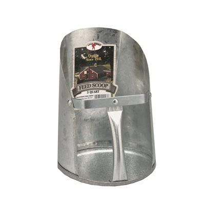 Little Giant Galvanized Feed Scoop - ¾ Gallons