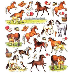Horses & Apples Stickers