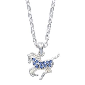 AWST Precious Pony Necklace - Blue