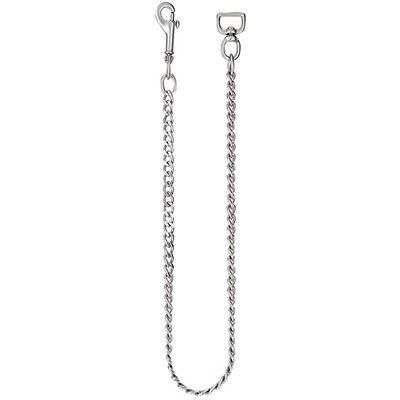 Stainless Steel Flat Link Lead Chain - 20''
