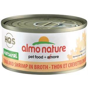 Nourriture Humide pour Chat Almo Nature Natural Thon & Crevettes en Bouillon