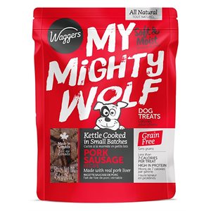 Gâteries Tendres Waggers My Mighty Wolf pour Chien - Porc