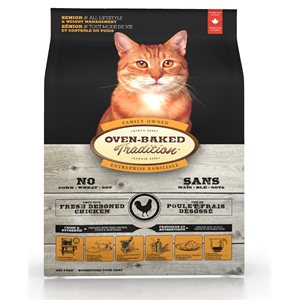 Oven-Baked Tradition Chicken Senior or Weight Management Dry Cat Food