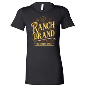 Ranch Brand ladies Big Patch western t-shirt - Black