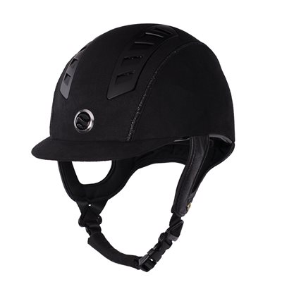 Back On Track EQ3 Micro Suede Helmet - Black