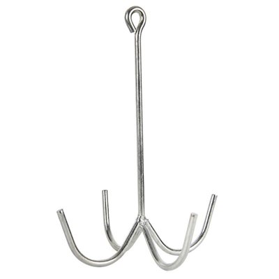 Four Prong Cleaning Hook - Silver