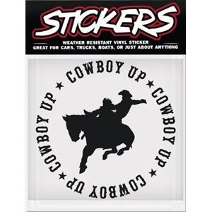 Vinyl Sticker - Cowboy Up Bronc