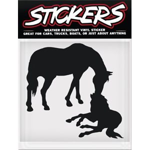 Vinyl Sticker - Standing Mare & Foal 