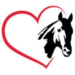 Vinyl Sticker - Heart and horse head