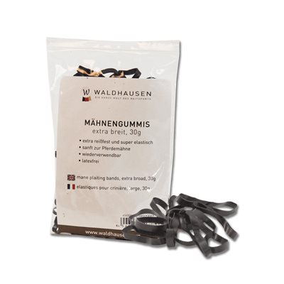 Waldhausen Extra Wide Braiding Elastics - Black