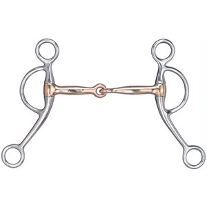 Metalab Stainless Steel Copper Mouth Snaffle Bit