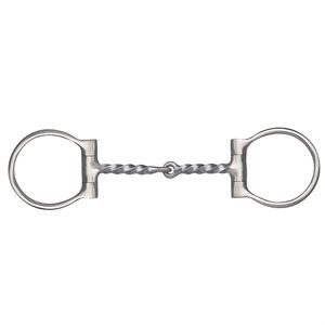François Gauthier Brushed Stainless Steel Dee Ring Snaffle Bit