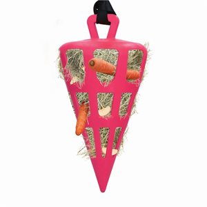 Holland AnimalCare slow hay feeder Fun and Flex Carrot - Pink