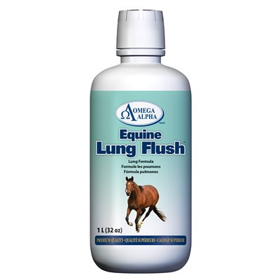 Omega Alpha Equine Lung Flush Antioxidant & Expectorant 1L