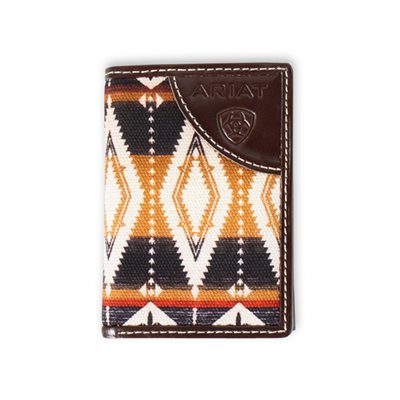 Ariat small wallet with Southwest design - Brown