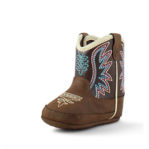 Ariat baby Lil'Stompers Shelby western boots - Brown and purple