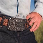 Montana Attitude belt buckle - Born Country 