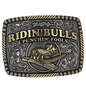 Montana Attitude belt buckle - Dale Brisby Bulls & Fools