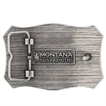 Montana Attitude belt buckle - Longhorn Crest Filigree