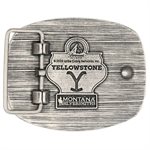 Montana attitude belt buckle - Dutton Ranch Longhorn