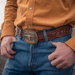 Boucle de ceinture Montana attitude - Dutton Ranch Longhorn