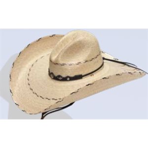 Old west Texas straw cowboy hat model Python