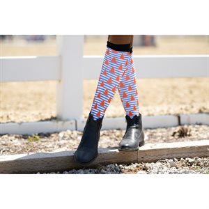 Dreamers & Schemers Riding Boot Socks - Caution