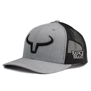 Ranch Brand kid's Rancher cap - Grey and black with black logo