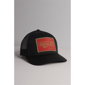 Boulet cap - Black with red patch