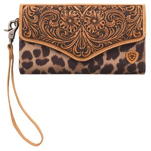 Ariat cell phone clutch wallet - Leopard