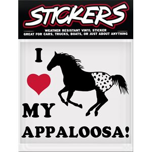 Vinyl Sticker - I Heart My Appaloosa