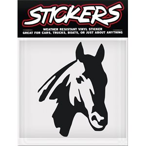 Vinyl Sticker - Black Horse Head