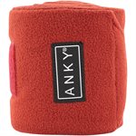 ANKY ATB231001 Fleece Bandages - Dark Scarlet with Logo