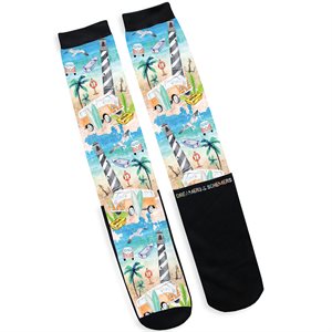 Dreamers & Schemers Riding Boot Socks - Outer Banks