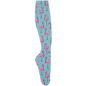 Ovation Ladies Zocks Boot Sock - Flamingos & Pearls