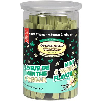 Oven-Baked Tradition Dog Chew Sticks - Mint and Vanilla