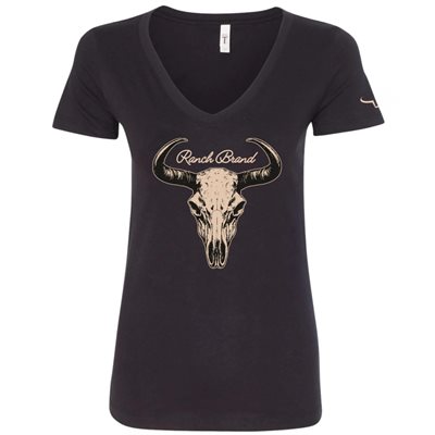 Ranch Brand Big Head ladies T-Shirt - Black