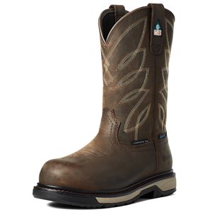 Ariat Ladies Riveter CSA Waterproof Composite Toe Western Work Boot - Dark Brown
