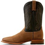 Ariat Men's Circuit Paxton Western Boots - Ranch Brown Suede & Bayou Black