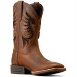 Botte Western Ariat Cowpuncher VentTEK pour Homme - Brown Oiled Rowdy