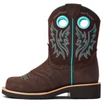 Ariat Kid's Fatbaby Cowgirl Western Boots - Royal Chocolate & Fudge