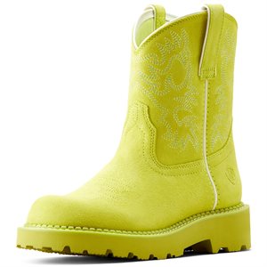 Ariat Ladies Fatbaby Western Boot - Electric Lime
