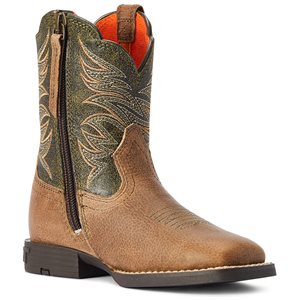 Ariat Child's Firecatcher Western Boots - Distressed Brown & Alfalfa