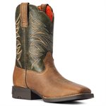 Ariat Kid's Firecatcher Western Boots - Distressed Brown & Alfalfa