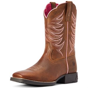 Ariat Kid's Firecatcher Western Boots - Rowdy Brown
