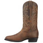 Botte Western Ariat Heritage R Toe pour Homme - Distressed Brown